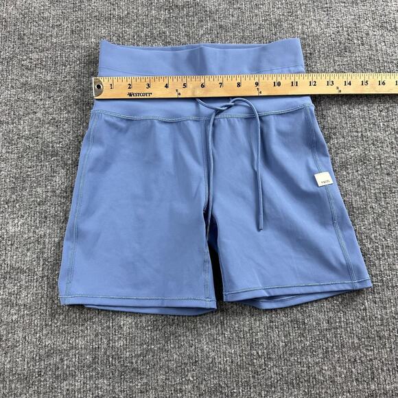 Vuori Daily Shorts Womens Small Blue High Rise Drawstring Athletic Yoga Workout - Picture 12 of 16